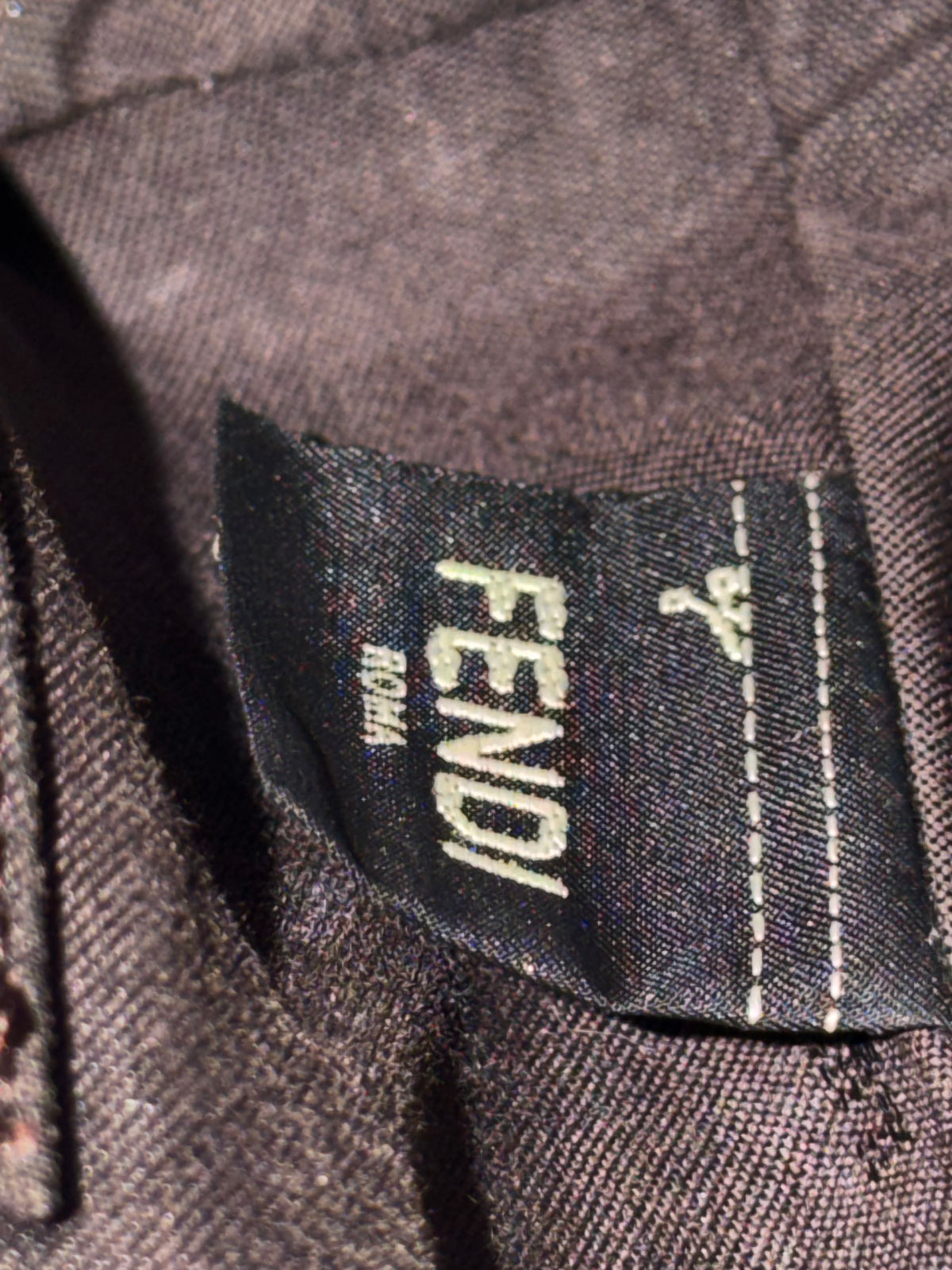 FENDI Zucca By The Way Leather 2Way Shoulder Bag Black Brown