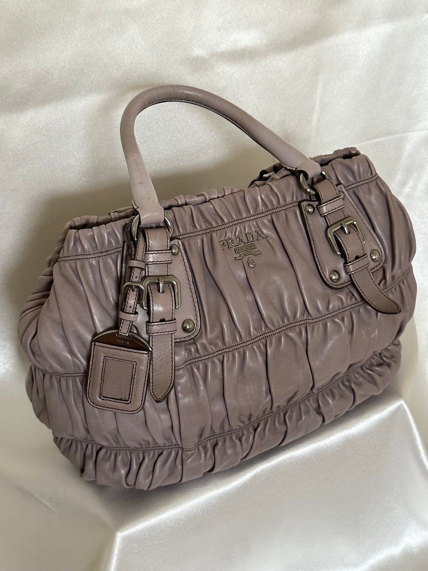 Prada Napa Leather bag Grayish-Taupe