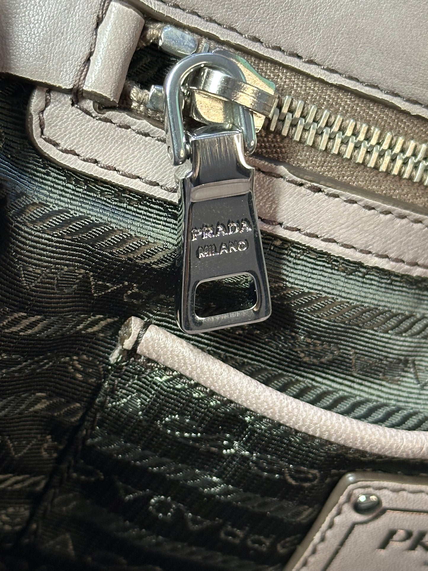 Prada Napa Leather bag Grayish-Taupe