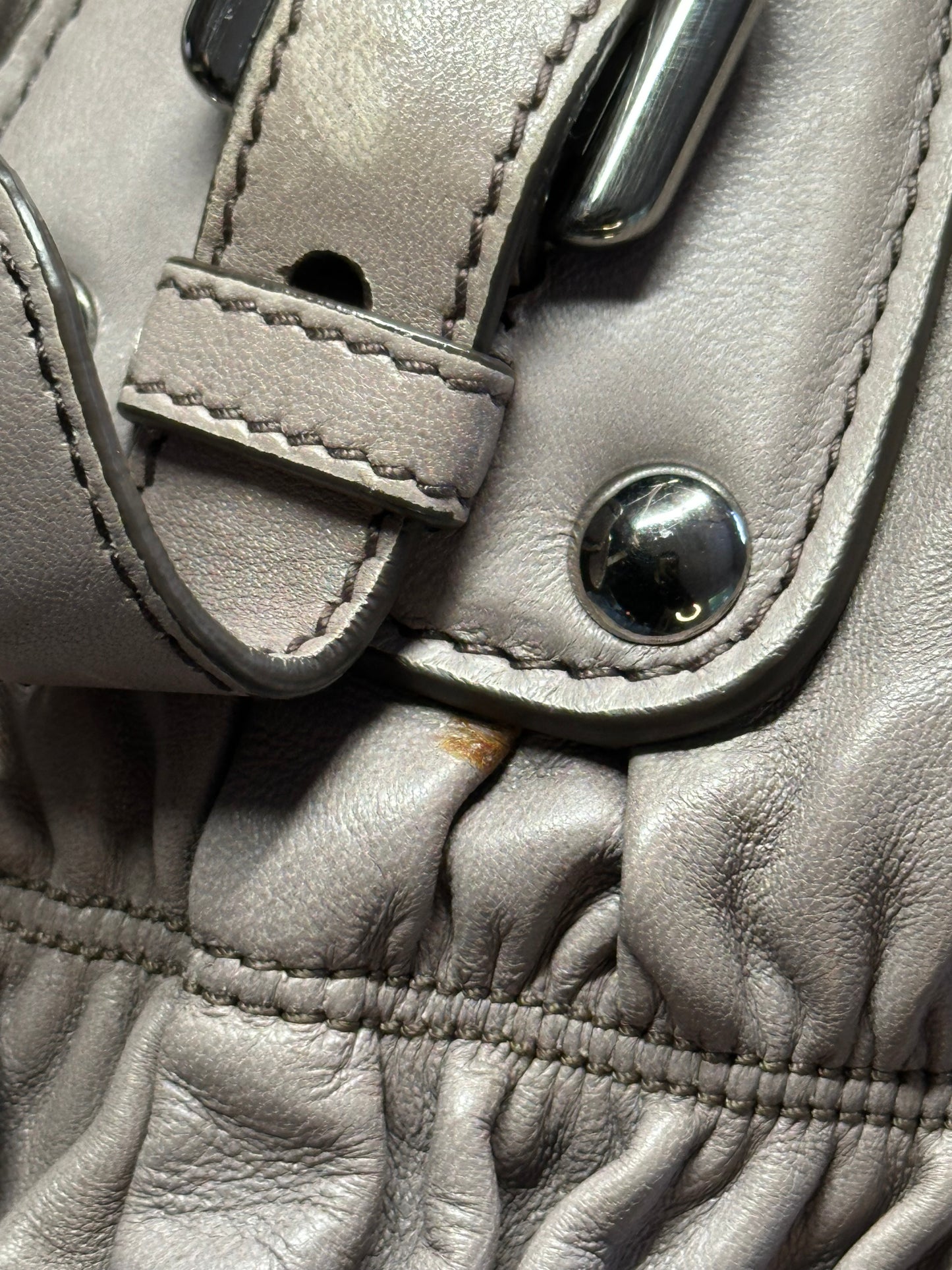 Prada Napa Leather bag Grayish-Taupe