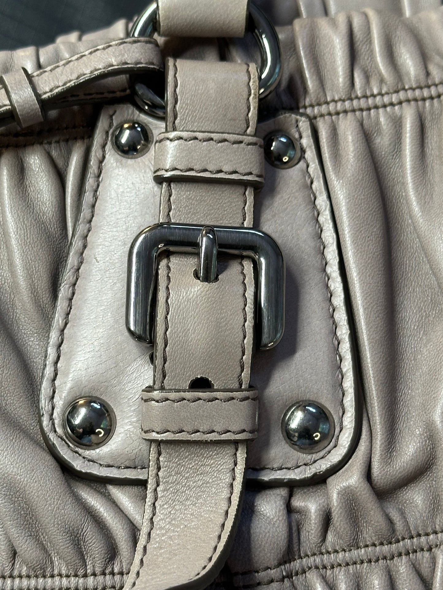 Prada Napa Leather bag Grayish-Taupe