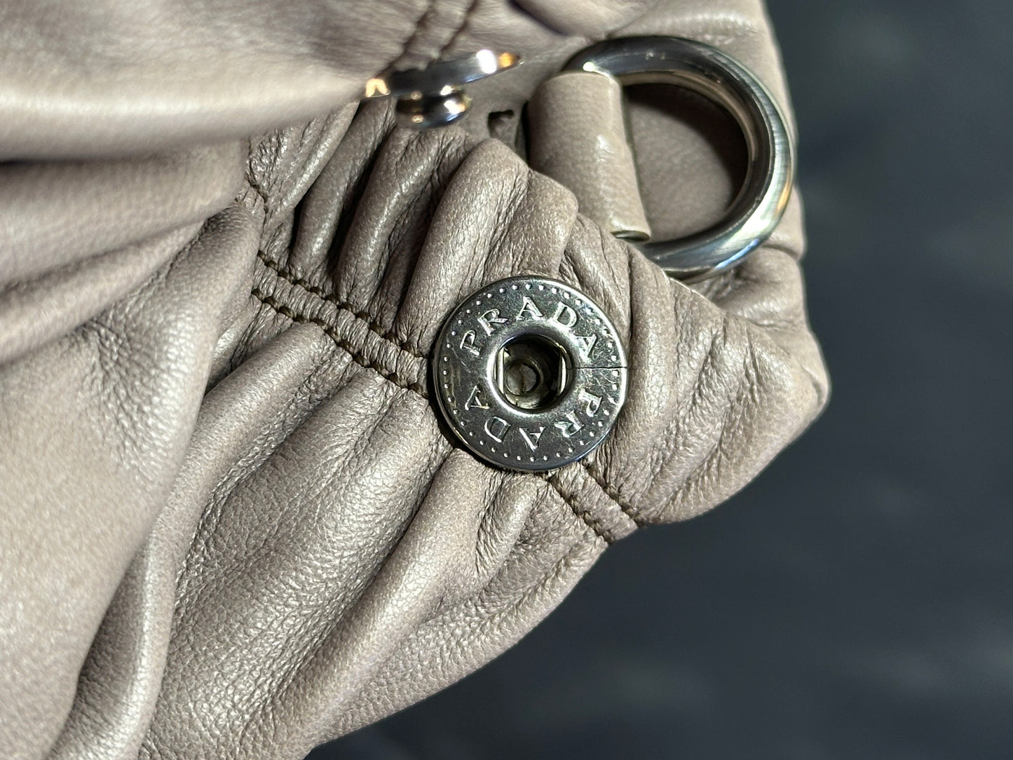 Prada Napa Leather bag Grayish-Taupe