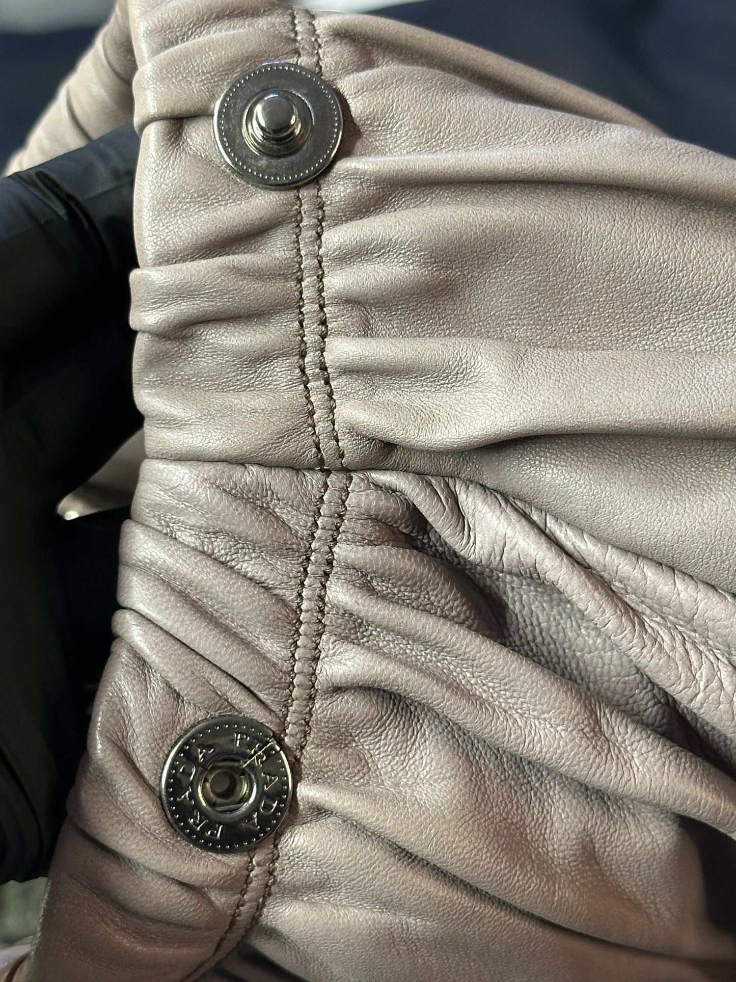 Prada Napa Leather bag Grayish-Taupe