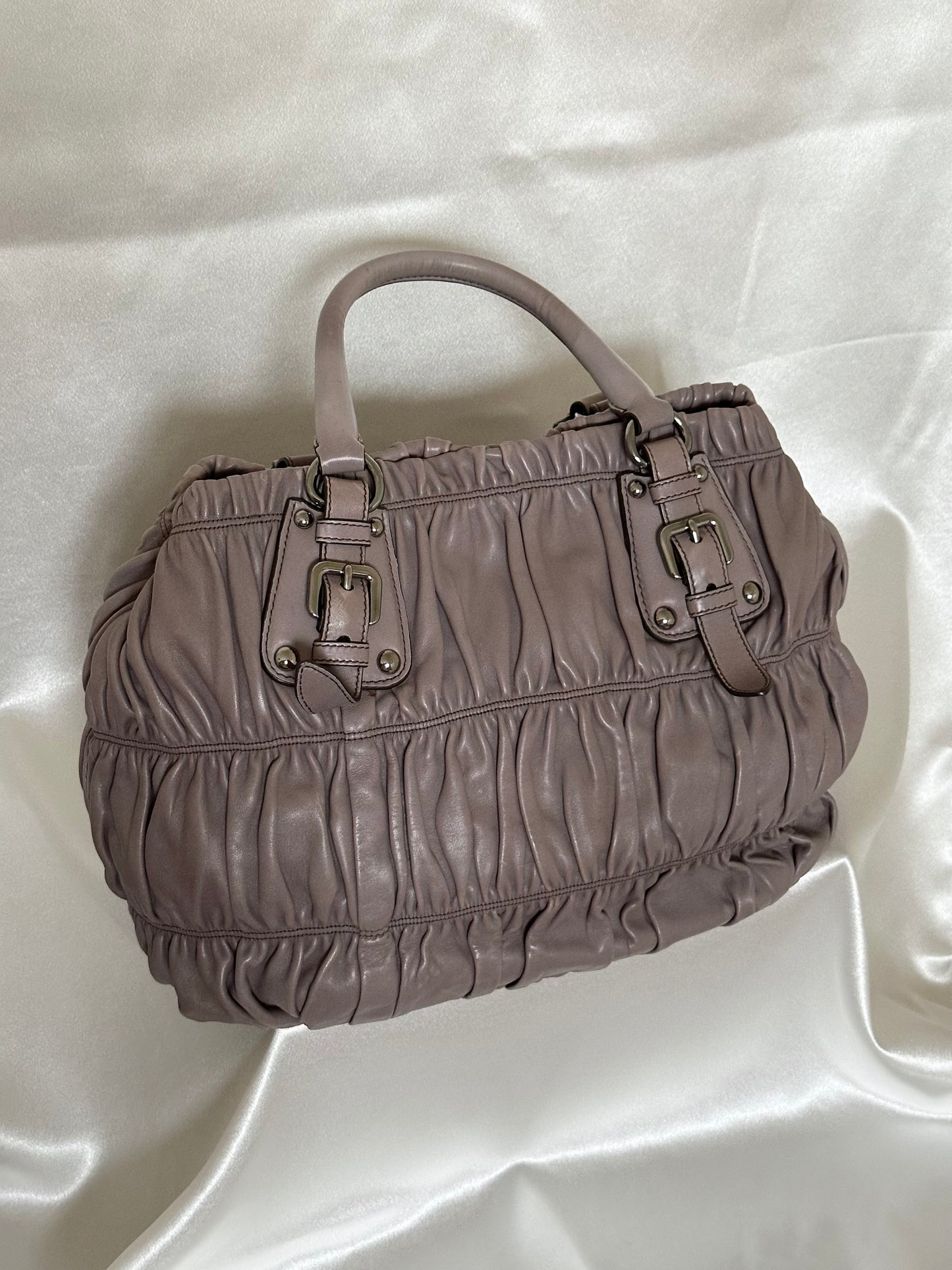 Prada Napa Leather bag Grayish-Taupe