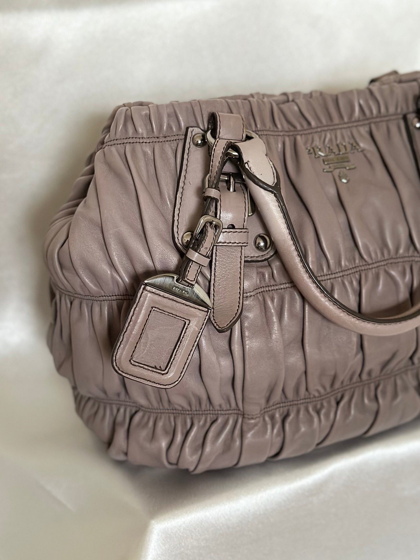Prada Napa Leather bag Grayish-Taupe