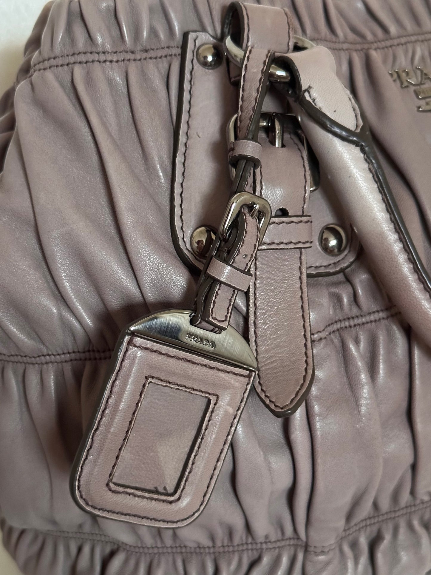 Prada Napa Leather bag Grayish-Taupe