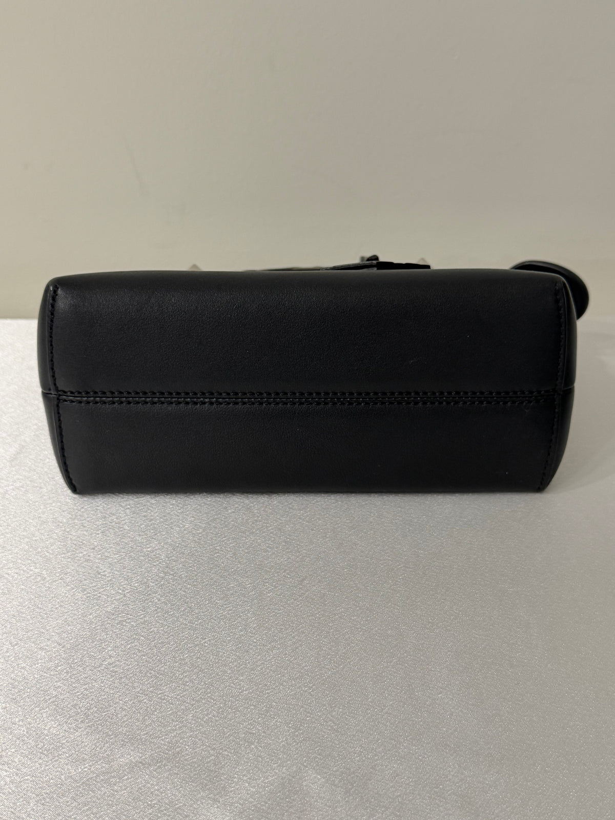 FENDI Zucca By The Way Leather 2Way Shoulder Bag Black Brown
